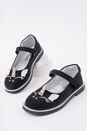 Muggo PATY Cırtlı ve Simli Günlük Kız Çocuk Babet