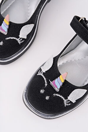 Muggo PATY Cırtlı ve Simli Günlük Kız Çocuk Babet