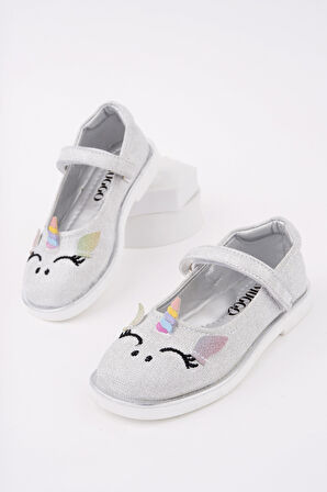 Muggo PATY Cırtlı ve Simli Günlük Kız Çocuk Babet