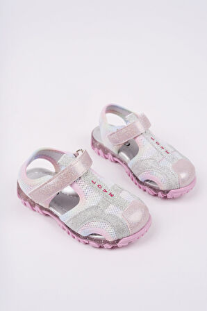 Muggo SLYVESTER Günlük Önü Kapalı Cırtlı Unisex Çocuk Sandalet