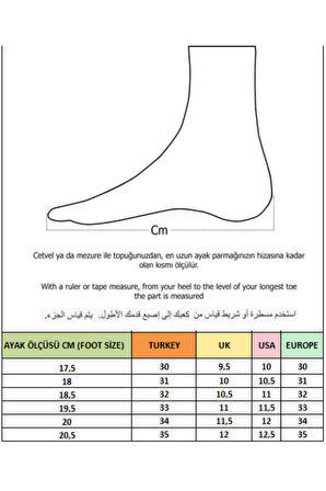 Muggo DUDLEY Günlük Ortopedik Bağcıklı Ve Cırtlı Çocuk Sneaker Spor Ayakkabı