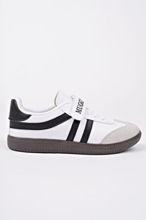 Muggo DUDLEY Günlük Ortopedik Bağcıklı Ve Cırtlı Çocuk Sneaker Spor Ayakkabı