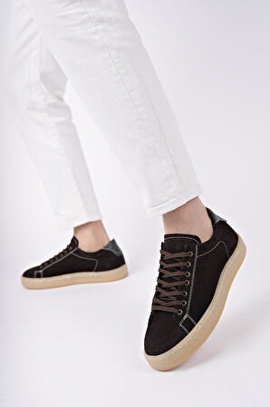 Muggo MİDWAY Bağcıklı Hakiki Deri Erkek Günlük Sneaker Spor Ayakkabı