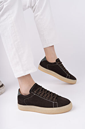 Muggo MİDWAY Bağcıklı Hakiki Deri Erkek Günlük Sneaker Spor Ayakkabı