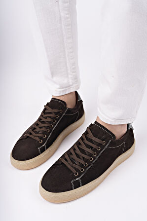 Muggo MİDWAY Bağcıklı Hakiki Deri Erkek Günlük Sneaker Spor Ayakkabı