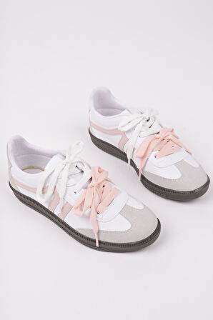 Muggo RETRO Çift Bağcıklı Günlük Kadın Sneaker Spor Ayakkabı