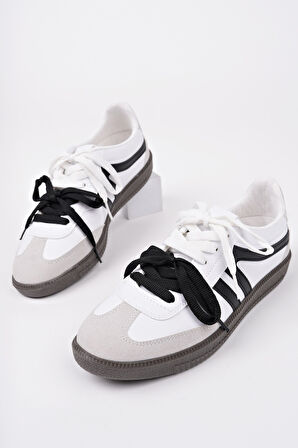 Muggo RETRO Çift Bağcıklı Günlük Kadın Sneaker Spor Ayakkabı