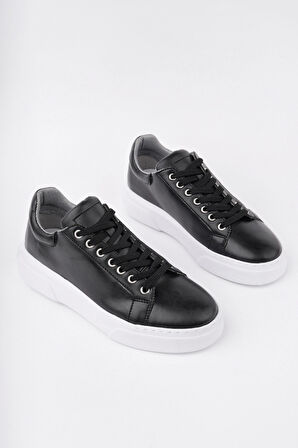 Muggo ZEYN Kalın Taban Bağcıklı Erkek Günlük Sneaker Spor Ayakkabı