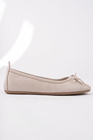 Muggo MİU Fiyonklu Kadın Deri Günlük Babet