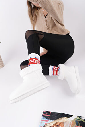 Muggo FROSTY Kadın Kürklü Yağmur Ve Kar Botu