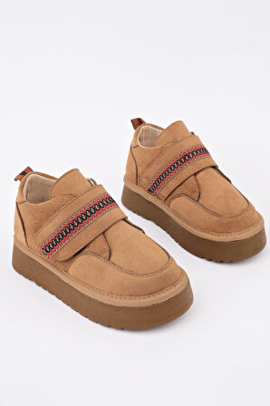 Muggo DAPHNE Kalın Taban Cırtlı Çocuk Kışlık Mini Bot