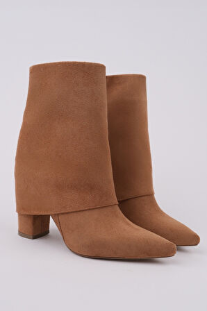 Muggo İMPERA Sivri Burun Kalın Topuklu Fermuarlı Kadın Bot