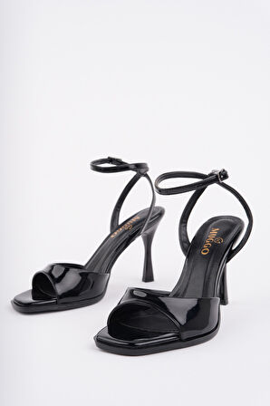 Muggo CHARLOT Bilekten Bağlamalı Kadın İnce Topuklu Ayakkabı