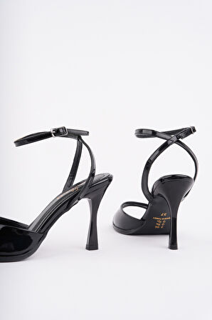 Muggo CHARLOT Bilekten Bağlamalı Kadın İnce Topuklu Ayakkabı