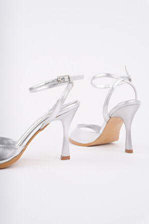 Muggo CHARLOT Bilekten Bağlamalı Kadın İnce Topuklu Ayakkabı