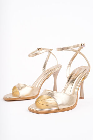 Muggo CHARLOT Bilekten Bağlamalı Kadın İnce Topuklu Ayakkabı