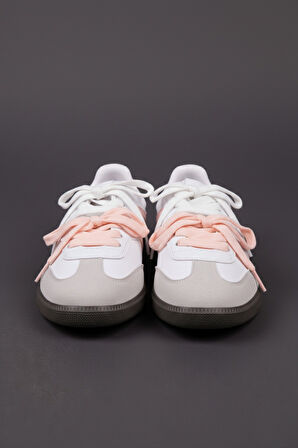 Muggo ETRO Çift Bağcıklı Günlük Kadın Sneaker Spor Ayakkabı