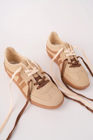 Muggo HUXLEY Çift Bağcıklı Günlük Kadın Sneaker Spor Ayakkabı