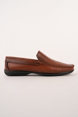 Muggo WİLLS Hakiki Deri Bağcıksız Erkek Günlük Klasik Loafer Ayakkabı