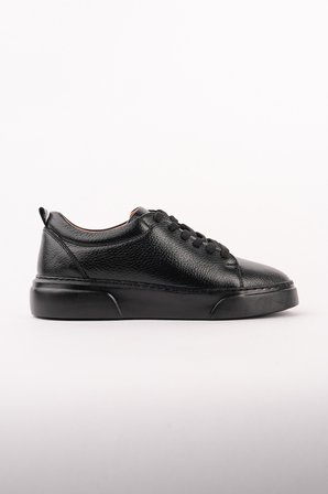 Muggo LEONS Hakiki Deri Erkek Kalın Taban Bağcıklı Günlük Casual Sneaker