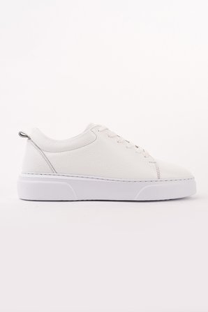 Muggo LEONS Hakiki Deri Erkek Kalın Taban Bağcıklı Günlük Casual Sneaker