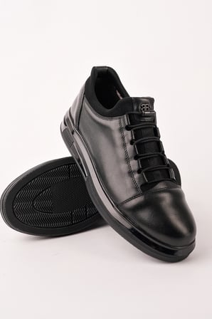 Muggo DUSK Hakiki Deri Erkek Kalın Taban Bağcıklı Günlük Casual Sneaker