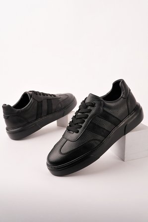 Muggo REEDS Hakiki Deri Bağcıklı Erkek Günlük Sneaker Spor Ayakkabı