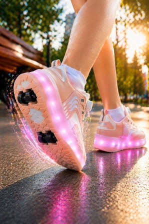 Muggo FLOW Çocuk Işıklı Patenli Tekerlekli Sneaker Spor Ayakkabı