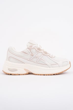 Muggo HYNEX Kadın Kalın Taban Bağcıklı Günlük Sneaker Spor Ayakkabı