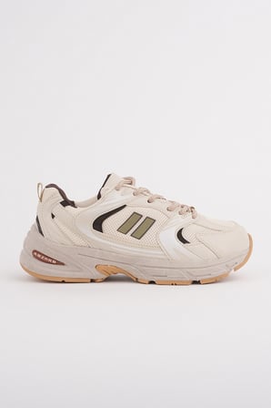 Muggo SHİFT Kadın Kalın Taban Bağcıklı Günlük Sneaker Spor Ayakkabı