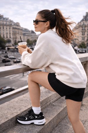 Muggo SHİFT Kadın Kalın Taban Bağcıklı Günlük Sneaker Spor Ayakkabı