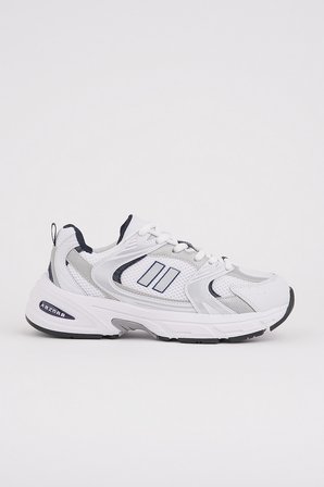 Muggo SHİFT Kadın Kalın Taban Bağcıklı Günlük Sneaker Spor Ayakkabı
