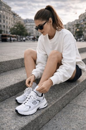 Muggo SHİFT Kadın Kalın Taban Bağcıklı Günlük Sneaker Spor Ayakkabı