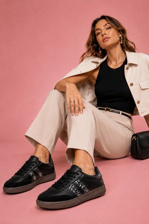 Muggo SPARKLY Kadın Sim Detaylı Günlük Sneaker Spor Ayakkabı