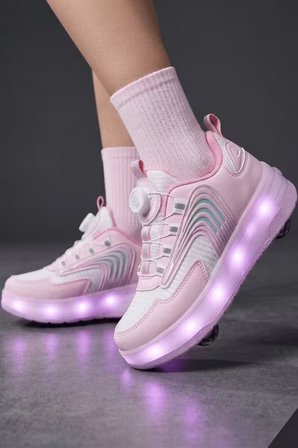 Muggo FLOW Çocuk Işıklı Patenli Tekerlekli Sneaker Spor Ayakkabı