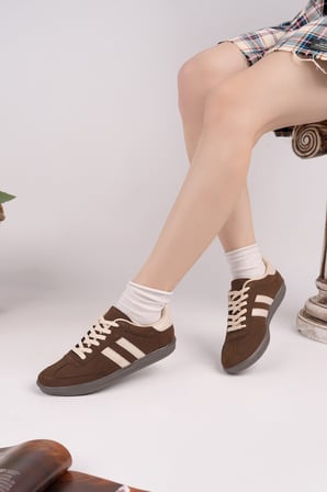 Muggo GORDON Unisex Ortopedik Günlük Garantili Bağcıklı Yürüyüş Koşu Sneaker Spor Ayakkabı