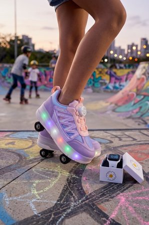 Muggo SKY Çocuk Işıklı Patenli Tekerlekli Sneaker Spor Ayakkabı
