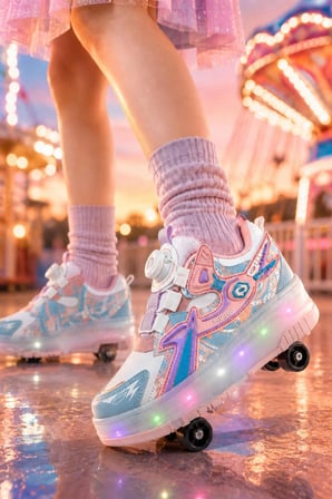 Muggo PATO Çocuk Işıklı Patenli Tekerlekli Sneaker Spor Ayakkabı