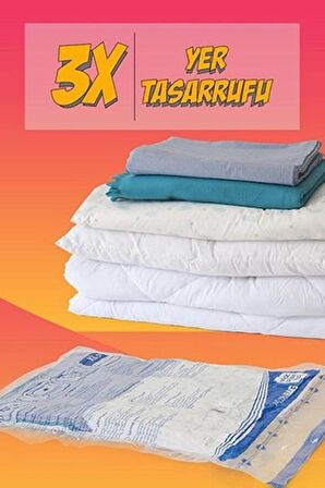 Magic Saver Bag 3lü Vakumlu Poşet Hurç Seti - Şeffaf