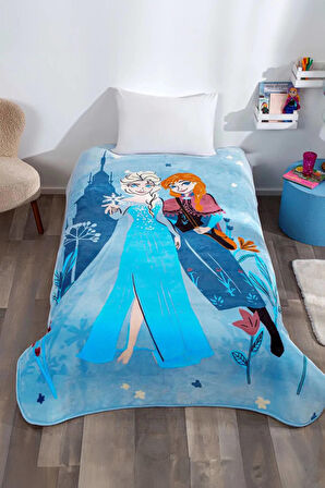 Taç Disney Frozen Flower Power Lisanslı Tek Kişilik Battaniye