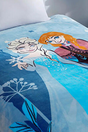 Taç Disney Frozen Flower Power Lisanslı Tek Kişilik Battaniye