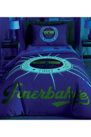 Taç Lisanslı Fenerbahçe Light Glow Tek kişilik Nevresim Takımı