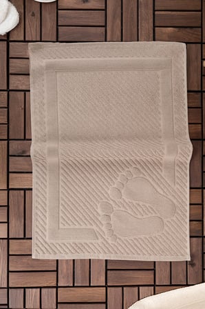 Leoline %100 Pamuk Premium Ayak Havlusu  - Kahve