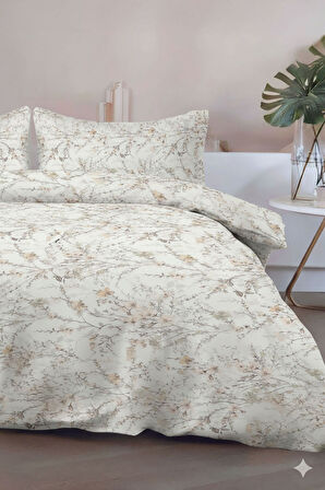 Favora Arbustro Çift kişilik %100 Pamuk Nevresim Takımı - Haki