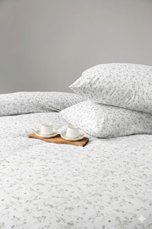 Favora Lumbeck Çift kişilik %100 Pamuk Nevresim Takımı - Haki