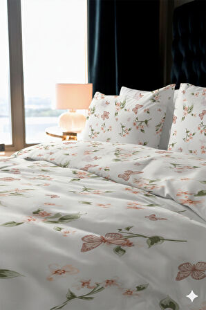 Favora Messa Çift kişilik %100 Pamuk Nevresim Takımı - Bej