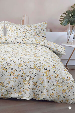 Favora Calido Çift kişilik %100 Pamuk Nevresim Takımı - Gold