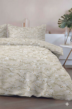 Favora Zweig Çift kişilik %100 Pamuk Nevresim Takımı - Yeşil