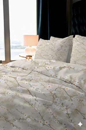 Favora Zweig Çift kişilik %100 Pamuk Nevresim Takımı - Yeşil