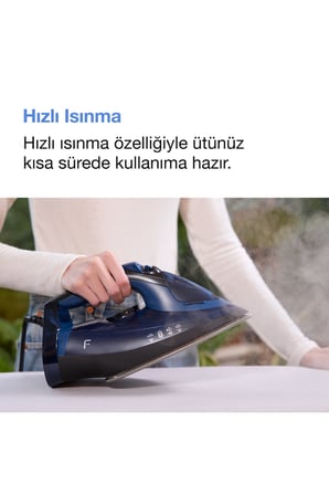 Fakir Flyjet Mavi 2600 W Buharlı Ütü SIFIR KUTUSUZ